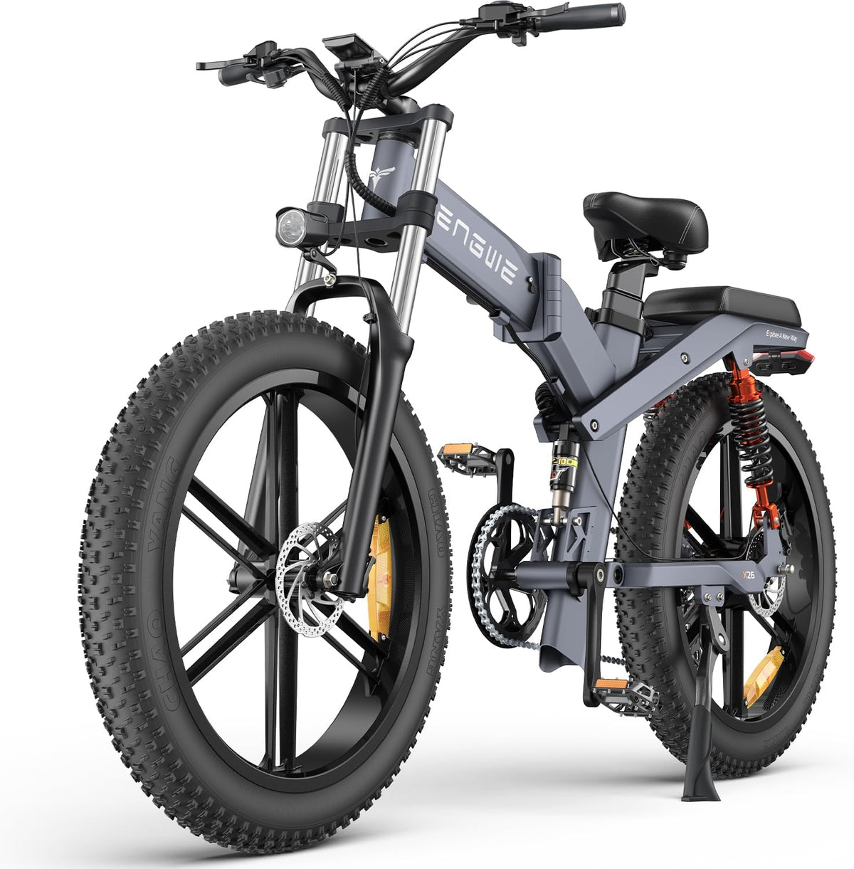 ENGWE X26 Fat Tire Electric Bike, 1200W(Peak) Motor Ebike for Adults,95 Miles 31MPH 26'' Mountain Ebike,48V19.2A(29.2Ah-Dual Battery Option),All Terrain