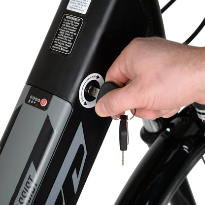 Hyper Bicycles E-Ride 700C 36V Electric Commuter E-Bike for Adults, Pedal-Assist, 250W Motor, Black