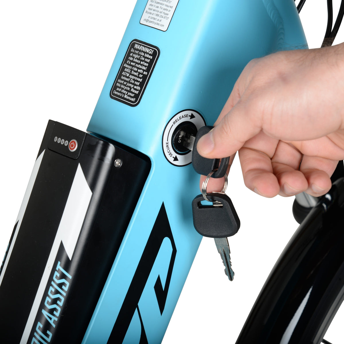 Hyper Bicycles E-Ride 700C 36V Electric Commuter E-Bike for Adults, Pedal-Assist, 250W Motor, Black