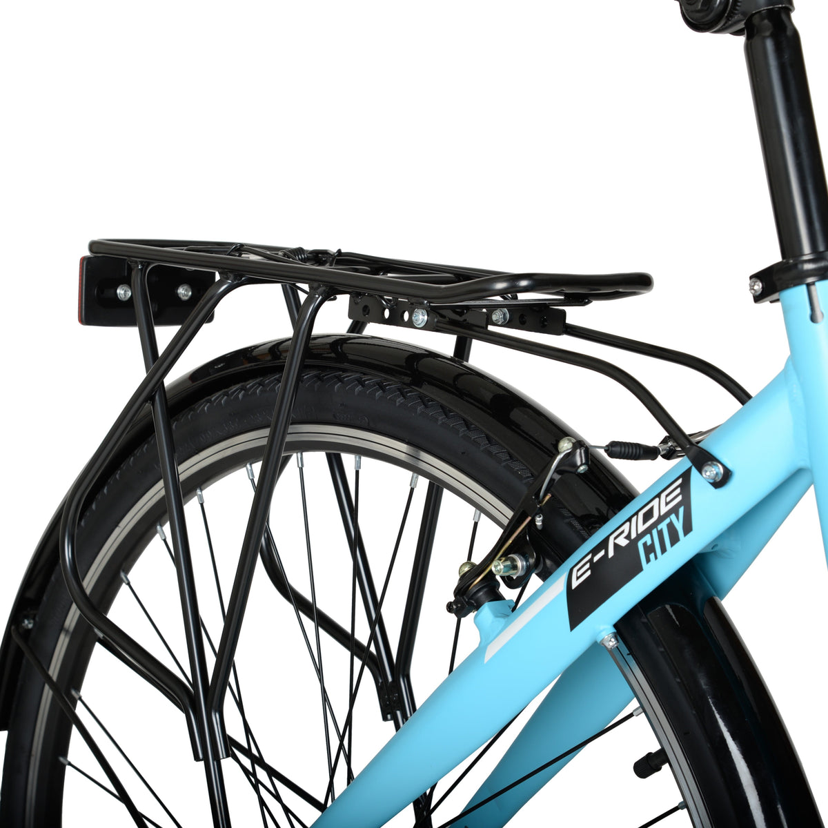 Hyper Bicycles E-Ride 700C 36V Electric Commuter E-Bike for Adults, Pedal-Assist, 250W Motor, Black