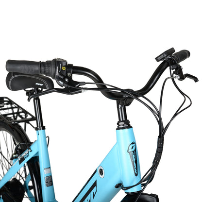 Hyper Bicycles E-Ride 700C 36V Electric Commuter E-Bike for Adults, Pedal-Assist, 250W Motor, Black
