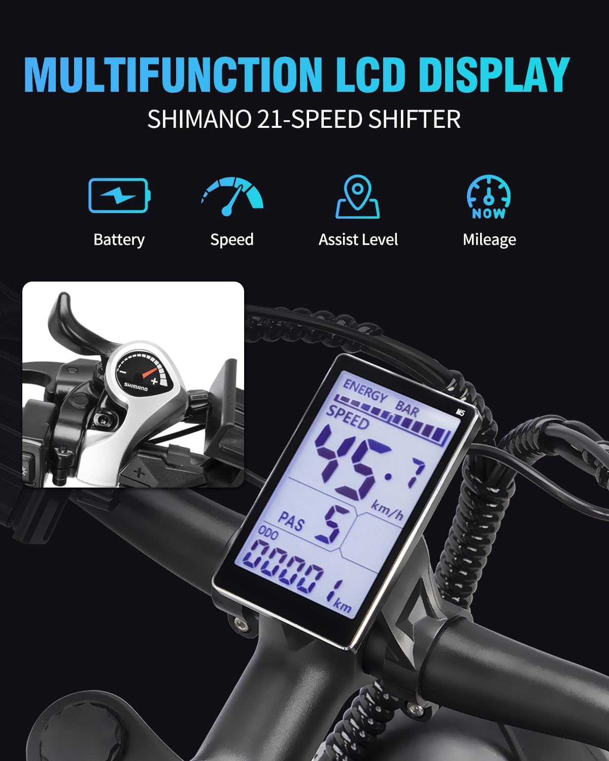 Ridstar Foldable Electric Bike for Adults,2000W 26'' Fat Tire Electric Bicycle, 48V 20AH Removable Battery,Dual Suspension Ebike