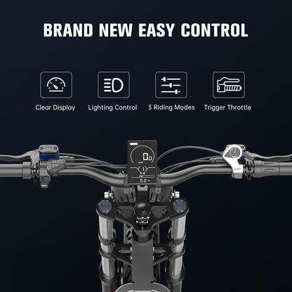 EKXBIKE X20 Electric Bike for Adults 2000W 35AH Off Road Snow Urban Commuter Ebike 20" Fat Tire Mountain Bicycle, 34MPH, 7-Speed, Hydraulic Oil Brake, Electric Dirt Bike with Removable Battery