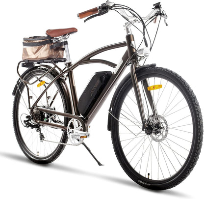 Electric Bike for Adults 500W/750W Motor E Bike 28mph Removable Larger Battery 7-Speed 26''/28'' Urban Electric Mountain Bicycle UL