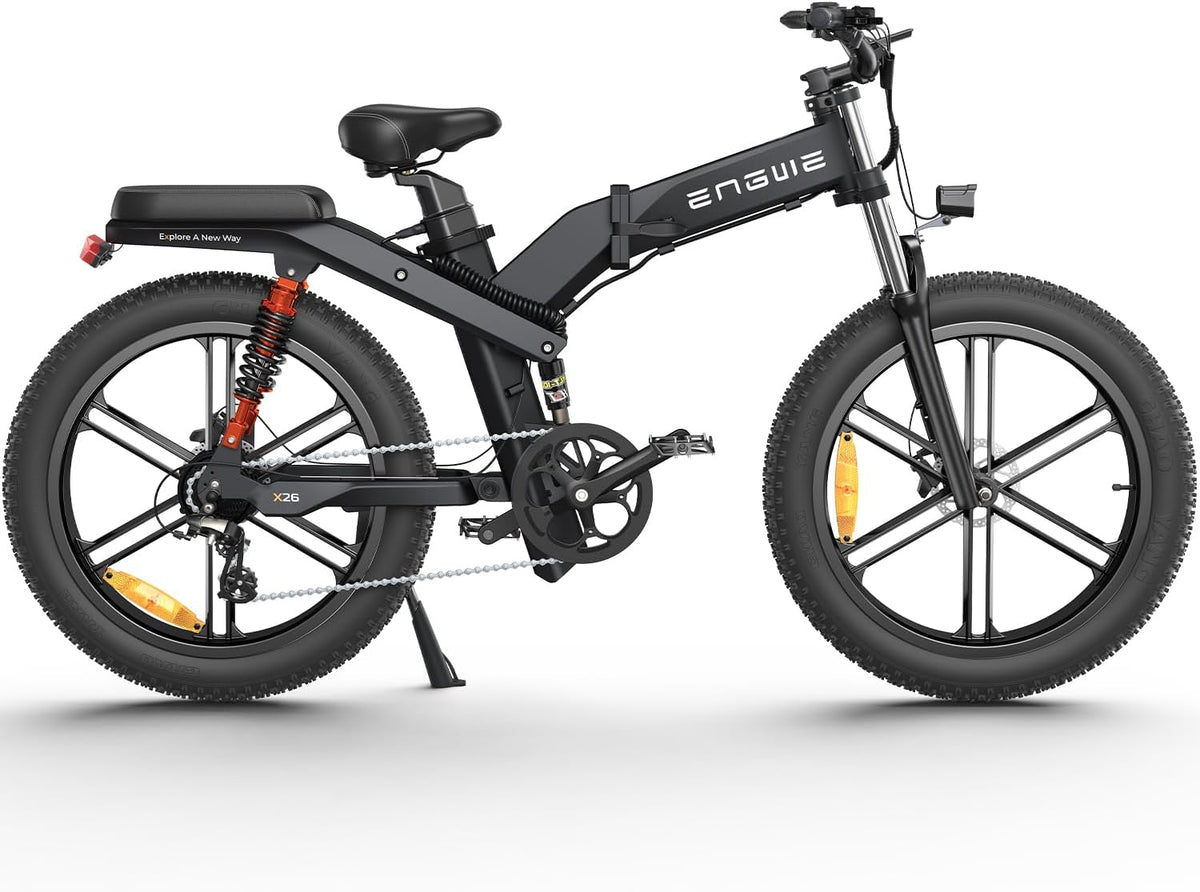 ENGWE X26 Fat Tire Electric Bike, 1200W(Peak) Motor Ebike for Adults,95 Miles 31MPH 26'' Mountain Ebike，48V19.2A(29.2Ah-Dual Battery Option),All Terrain