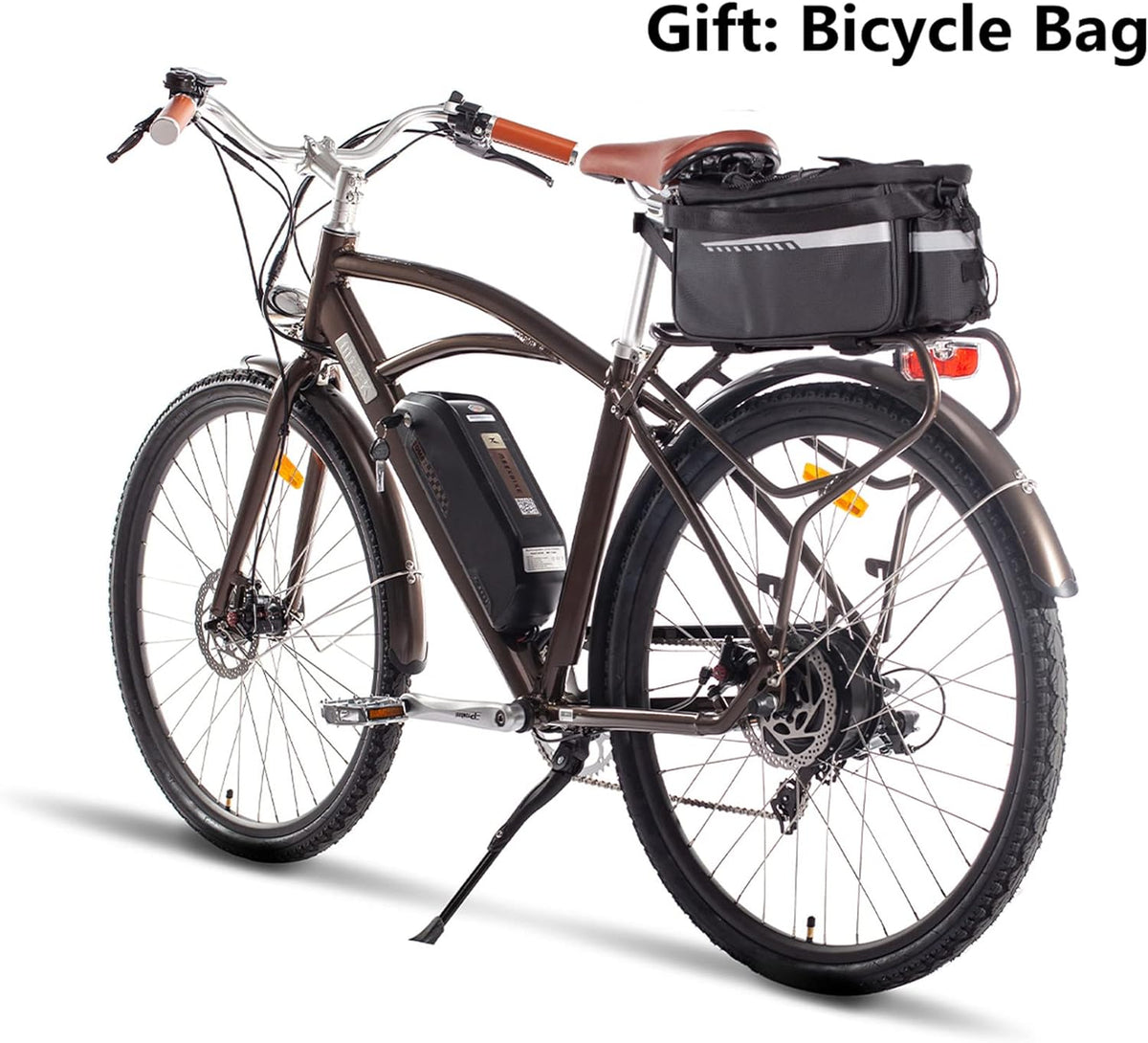 Electric Bike for Adults 500W/750W Motor E Bike 28mph Removable Larger Battery 7-Speed 26''/28'' Urban Electric Mountain Bicycle UL