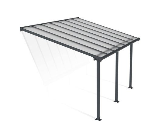 Palram OLYMPIA 3X4.25 GREY CLEAR PATIO COVER