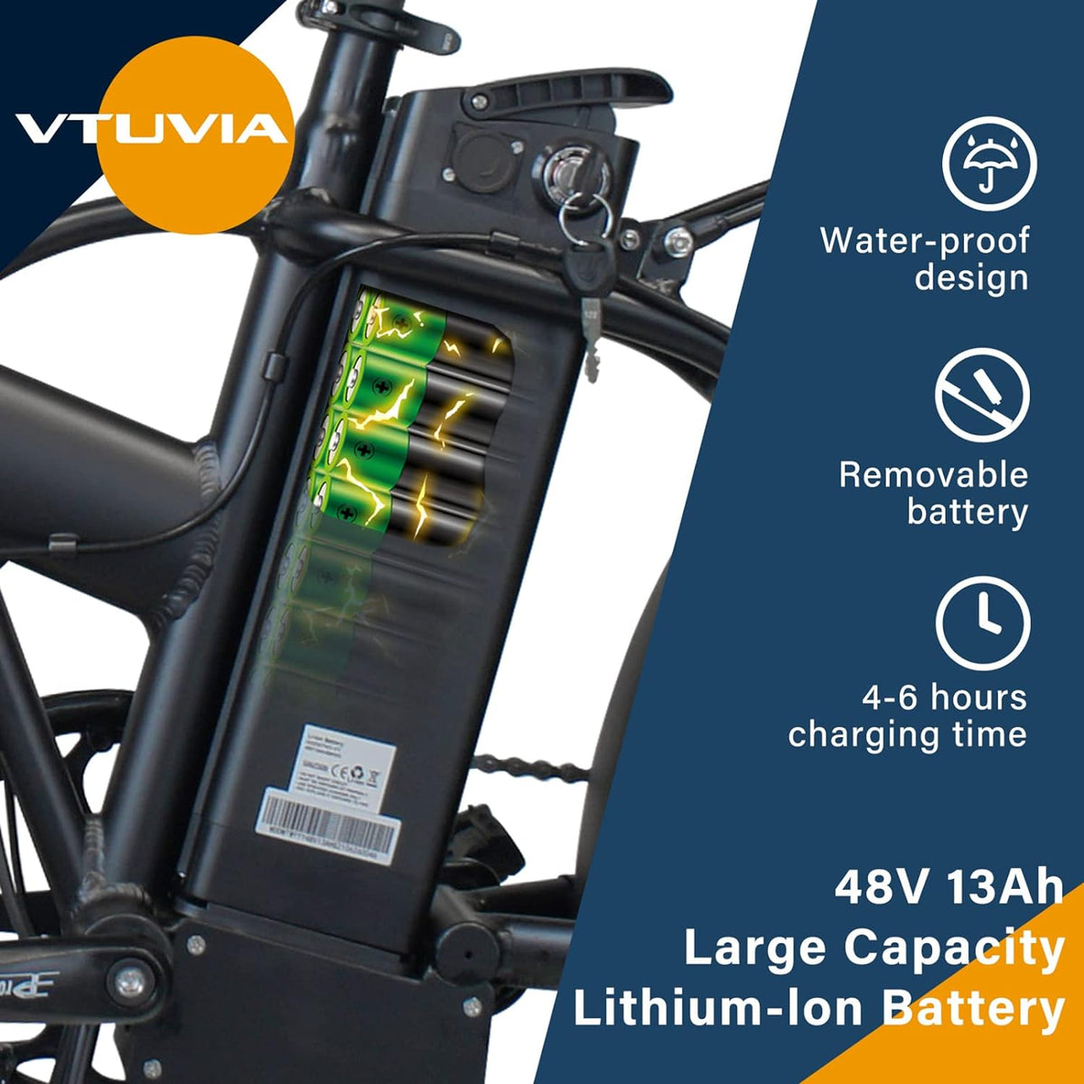 Electric Bike Foldable 20" 4.0 Fat Tire Electric Bicycle with 750W Motor 48V 13AH Removable Battery Shimano 7-Speed Gears Front Suspension Fork Ebikes for Adults