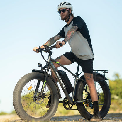 M Mukkpet Suburban Electric Bike for Adults 1500W 26'' Gray