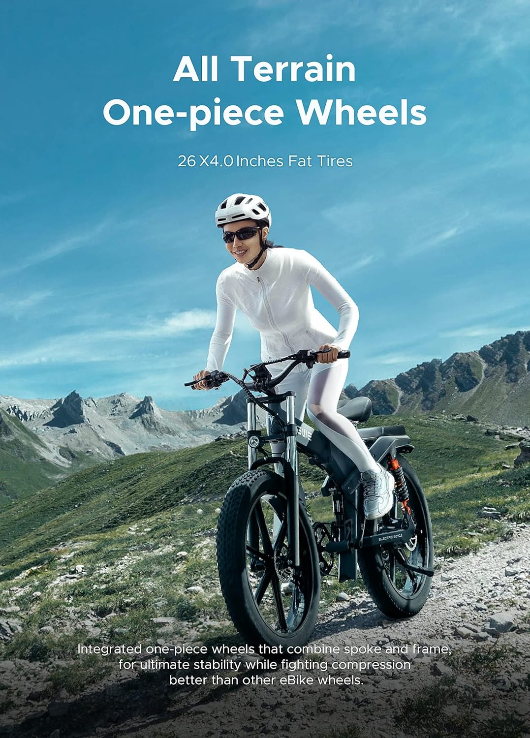 ENGWE X26 Fat Tire Electric Bike, 1200W(Peak) Motor Ebike for Adults,95 Miles 31MPH 26'' Mountain Ebike，48V19.2A(29.2Ah-Dual Battery Option),All Terrain
