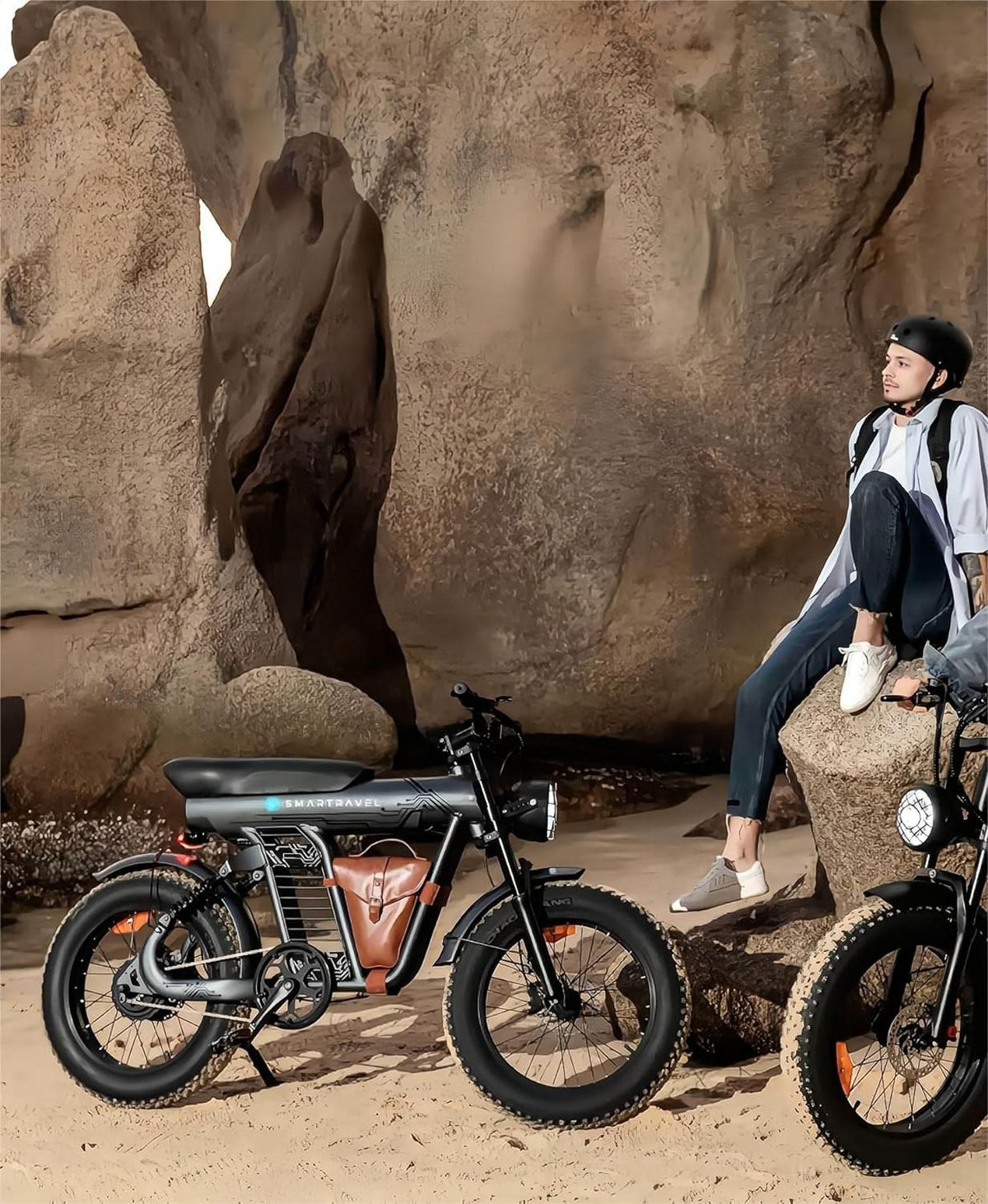 SMARTRAVEL Electric Bike for Adults,1200W Brushless Motor,48V/20Ah,20”x4.0 Fat Tire,Up to 32MPH Commuter Electric Bicycle,with Front/Rear Turn Signals