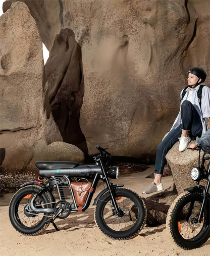 SMARTRAVEL Electric Bike for Adults,1200W Brushless Motor,48V/20Ah,20”x4.0 Fat Tire,Up to 32MPH Commuter Electric Bicycle,with Front/Rear Turn Signals