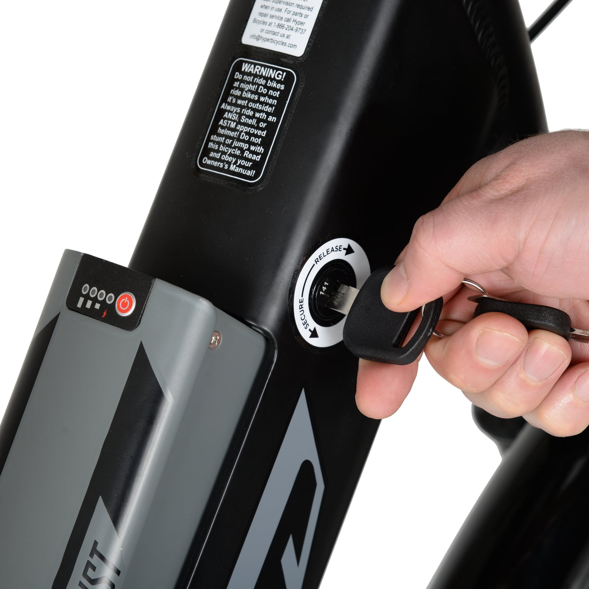 Hyper Bicycles E-Ride 700C 36V Electric Commuter E-Bike for Adults, Pedal-Assist, 250W Motor, Black