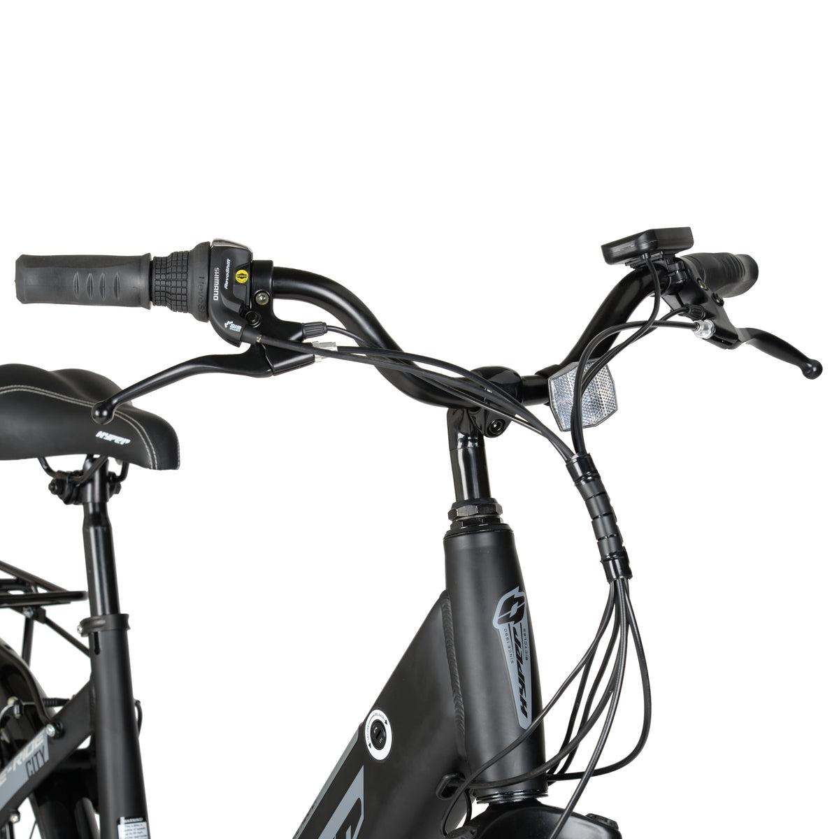 Hyper Bicycles E-Ride 700C 36V Electric Commuter E-Bike for Adults, Pedal-Assist, 250W Motor, Black
