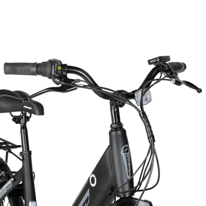 Hyper Bicycles E-Ride 700C 36V Electric Commuter E-Bike for Adults, Pedal-Assist, 250W Motor, Black