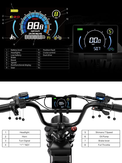 AQ177 Pro Max Dual Motor eBike