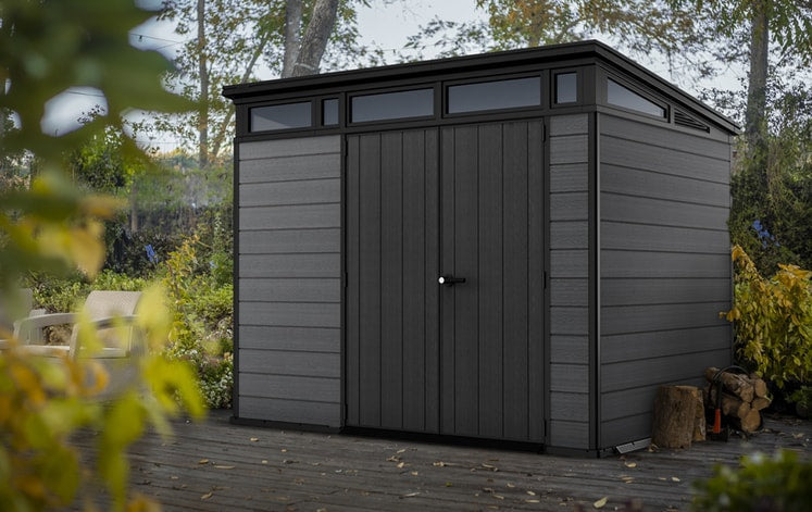 Keter Cortina 9×7 Storage Shed – Graphite